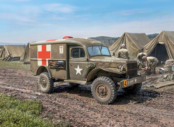 Italeri 1/35 scale MILITARY WW2 US Dodge WC54 Ambulance model kit