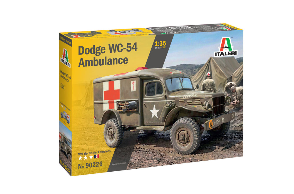 Italeri 1/35 scale MILITARY WW2 US Dodge WC54 Ambulance model kit