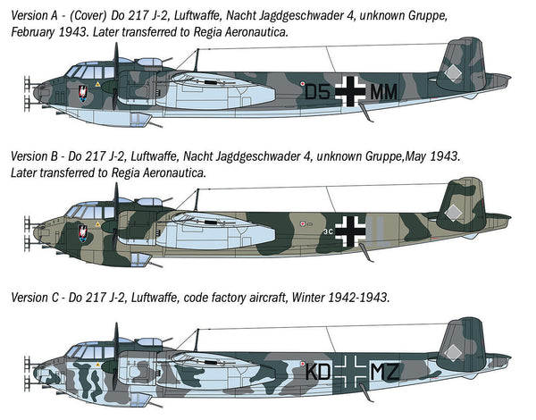Italeri 1/72 AIRCRAFT WW2 German Dornier Do 217 J1/J2 Nachtjäger