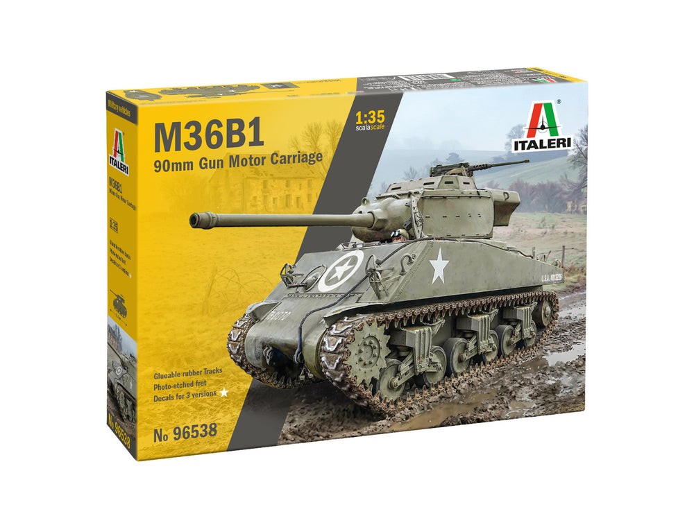 Italeri 1/35 scale MILITARY 90mm GMC M36B1 Tank Destroyer