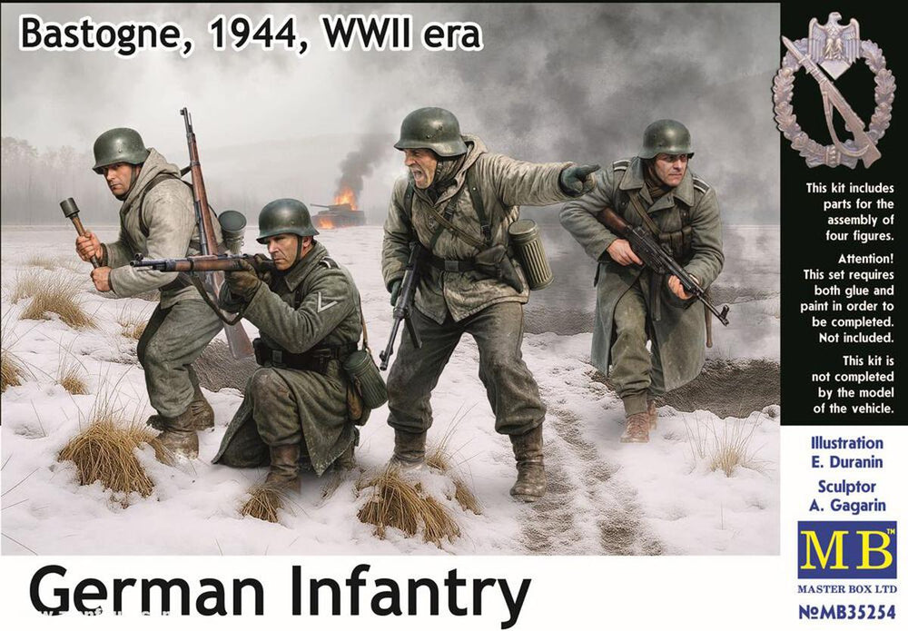 Masterbox 1/35 scale WW2 German Winter Infantry, Bastogne, 1944