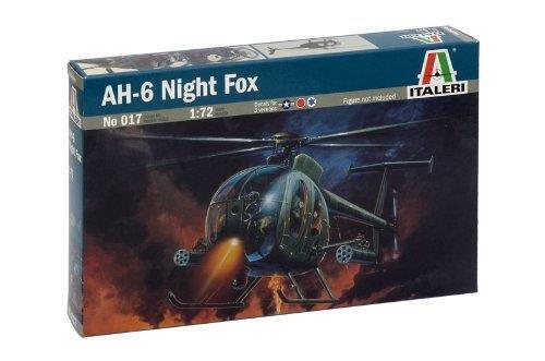 Italeri 1:72 Scale U.S. Army Special Forces AH-6 Night Fox Helicopter model kit