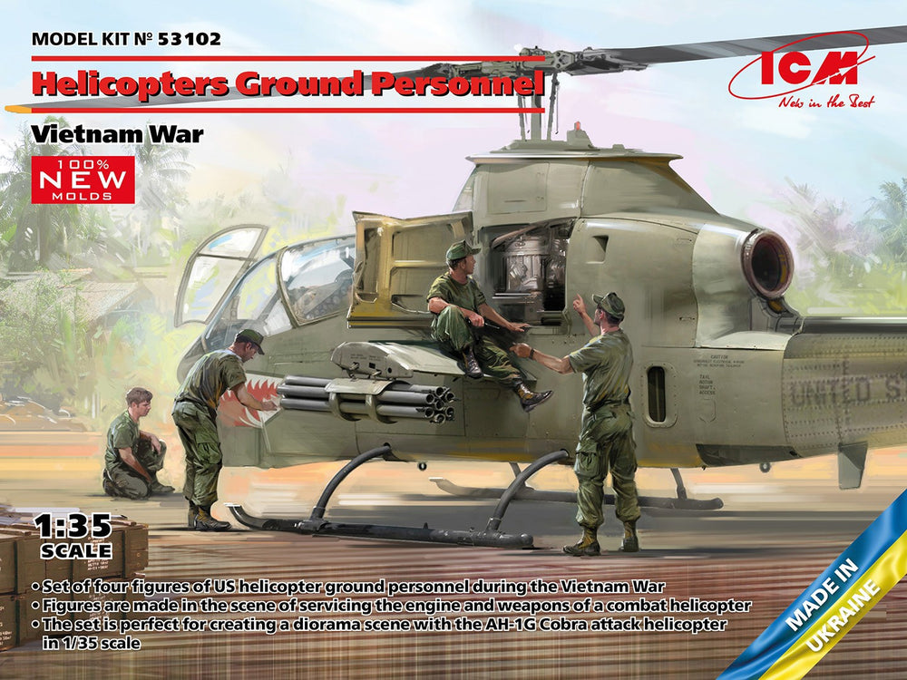 ICM 1/35 Helicopters Ground Personnel (Vietnam War)