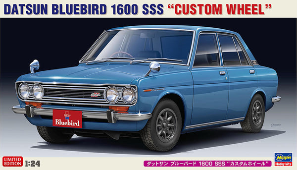 Hasegawa 1:24 Datsun Bluebird 1600 SSS With Custom Wheels Kit