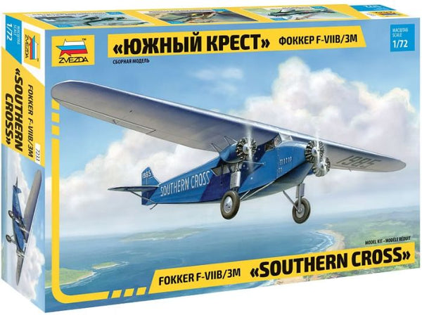 Zvezda 1/72 Fokker F-VIIB/3M "Southern Cross"