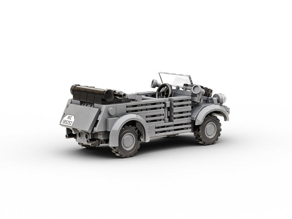 Build Army Brick building model WW2 German Kubelwagen Car