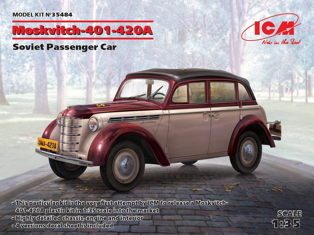 ICM 1/35 Moskvitch-401-420A, Soviet Passenger Car