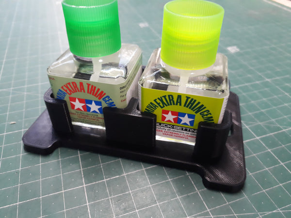 Double Glue bottle holder, suit Tamiya and AK glue bottles