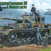 Tamiya WW2 German PANZERKAMPFWAGEN IV AUSF G. EARLY PRODUCTION & MOTORCYCLE EASTERN FRONT