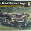 ITALERI 1/35 Scale WW2 Allied 1/4 TON 4X4 AMBULANCE JEEP D-DAY model kit