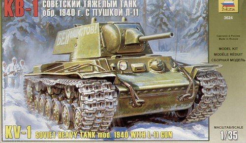 Zvezda 1/35 WW2 Russian Kv-1 Mod 1940