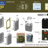 Gecko Models 1/35 Modern British 20l Fuel Cans and Water Can Set # 0079