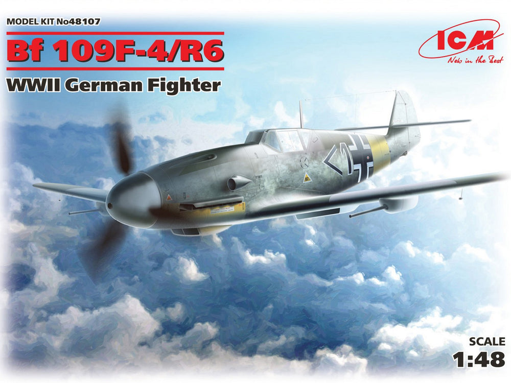 ICM 1/48 scale WW2 Messerschmitt Bf 109F-4/R6, WWII German Fighter