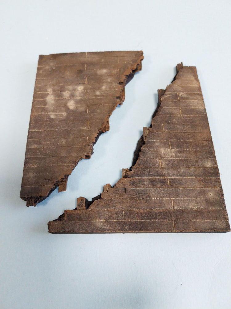 FoG Models 1/35 scale Ruin building floor sections (2 pack)