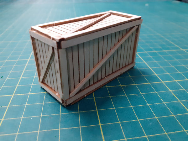 FoG Models 1/35 scale laser cut Wooden crate - 30mm x 70mm x 40mm