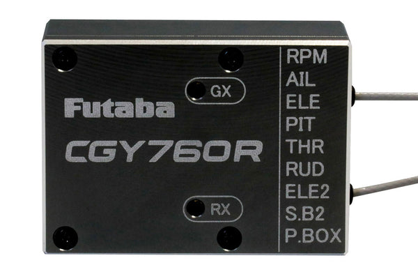 Futaba CGY760R - Gyro Receiver (FASSTest/T-FHSS Air) & Governor with GPB-1 Programmer