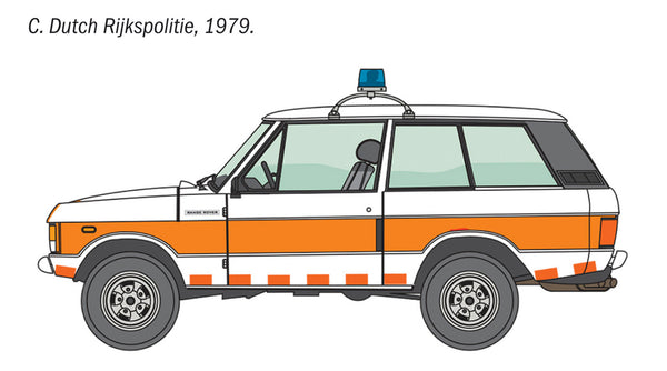 ITALERI 1/24 CARS Range Rover Police Car model kit
