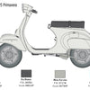 Italeri 1/9 scale Italian VESPA 125 PRIMAVERA bike model kit