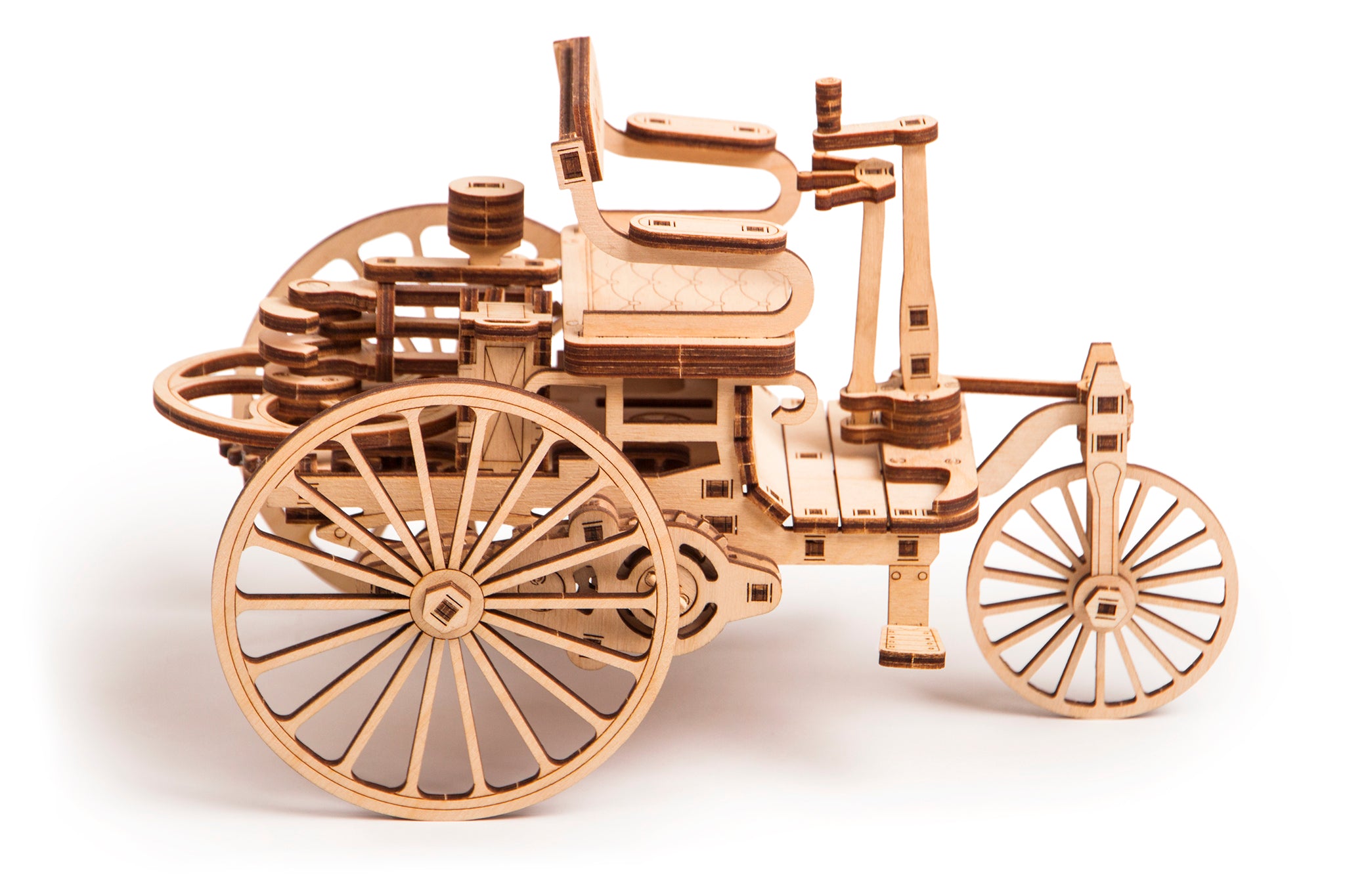 Timber Model Making Figures Wood Trick 3D wooden model kit First car | Fields of Glory Models