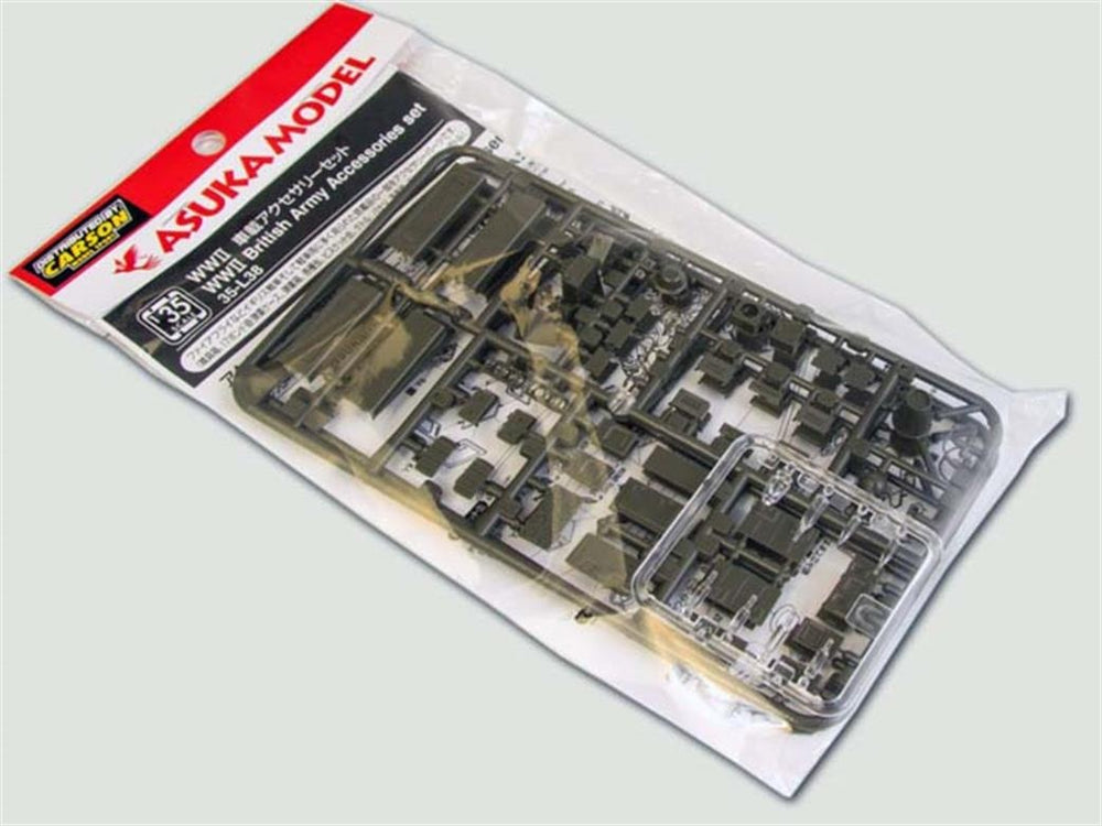 ASUKA 1/35 Scale WW2 BRITISH ARMY ACCESSORIES diorama bits