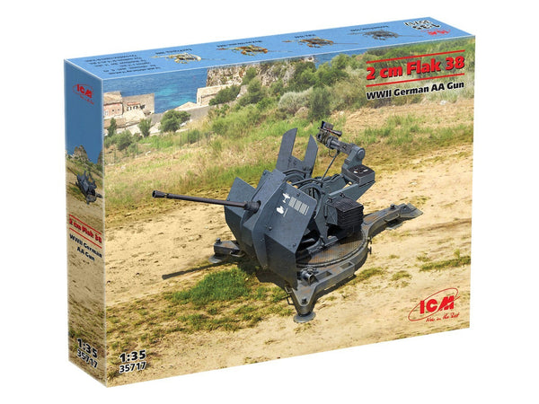 ICM 1/35 WW2 German Anti aircraft gun Flak 38 model kit