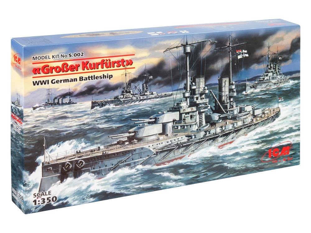 ICM SHIPS 1:350 Großer Kurfürst', WWI German Battleship