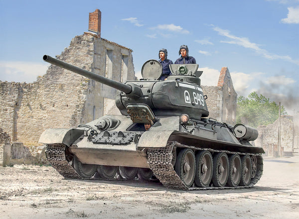 Italeri 1/35 WW2 Rusisan T34/85 Zavod 112 Tank model kit