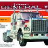 AMT 1:25 1976 GMC General Semi Tractor plastic assembly car model kit