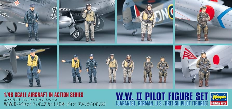 Hasegawa 1:48 WWII Pilot Figure Set