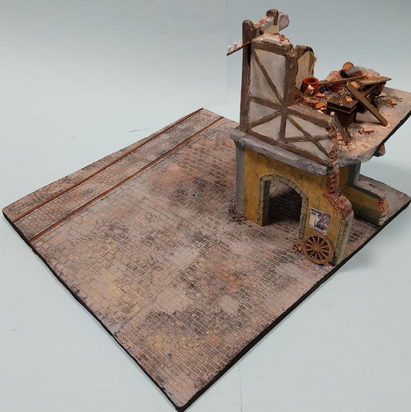 FoG Models 1/35 WW2 GERMAN VILLAGE RUIN Diorama - Base 295mm x 295mm