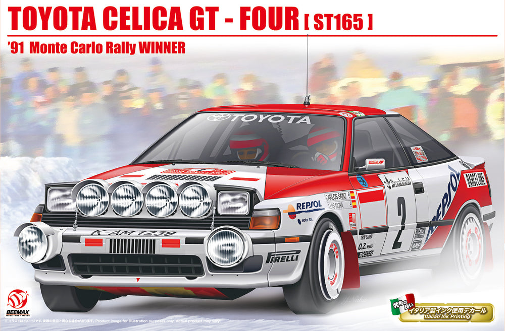 Beemax 1/24 scale Toyota Celica GT-Four ST-165 1991 Monte Carlo Rally Winner