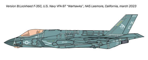 Italeri 1/72 scale F-35C Lightning II aircraft model kit