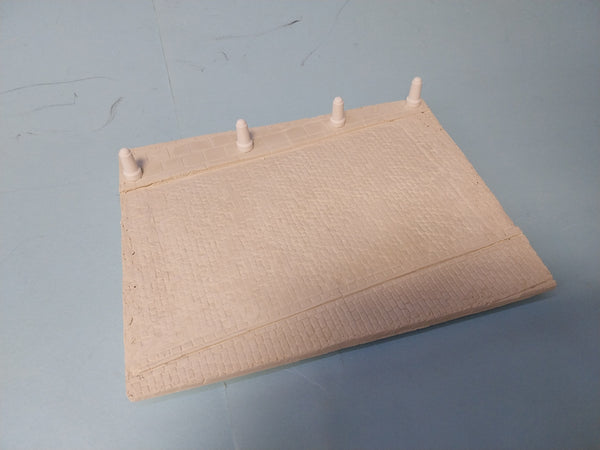 FoG models 1/35 scale Street diorama base 260mm x 205mm With Bollards (A)