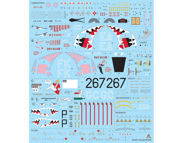 Italeri 1/32 scale Tornado GR.1 Desert Storm RAF Aircraft model kit