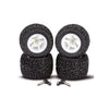 Carson RC Wheels & Tyres 1:10 2WD Wheel Set XL (Pack of 4) with L/R Steering Arms