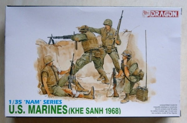 Dragon 1/35 scale Vietnam war US MARINES KHE SANH 1968 Military Model Kit