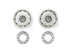 Tamiya Truck Plated Wheels (30Mm/Matt)