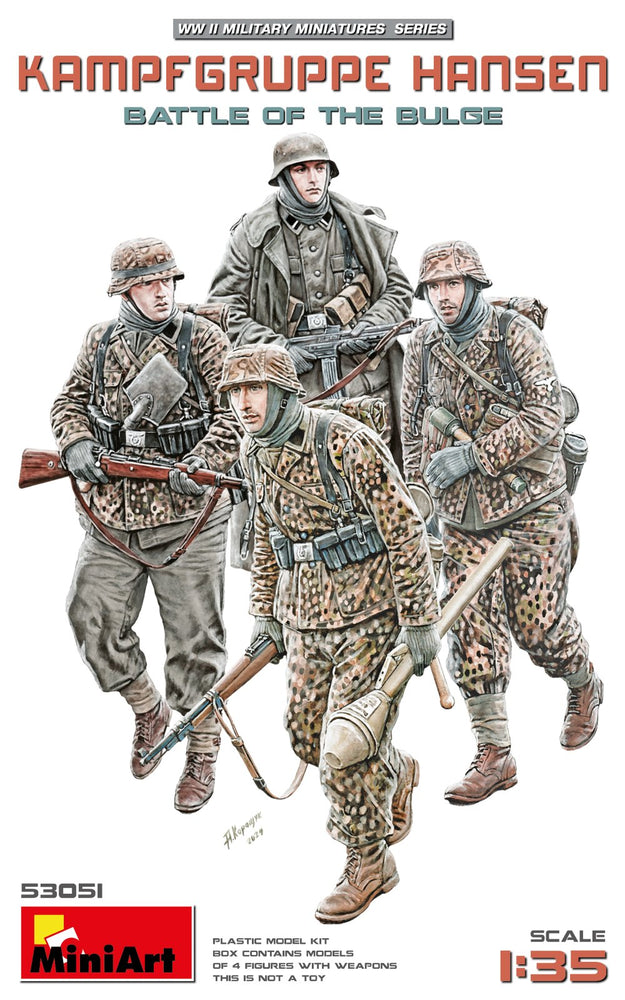 Miniart 1/35 scale WW2 German KAMPFGRUPPE HANSEN. BATTLE OF THE BULGE