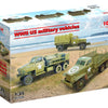 ICM DIORAMA SETS WWII U.S. Military Vehicles, G7117, Studebaker US6-U3, Studebaker US6-U5 (Set of 3 Trucks)