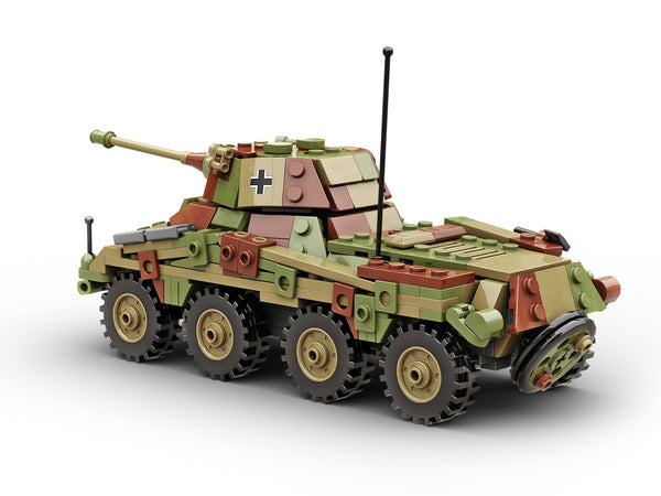 Build Army Brick building model WW2 GERMAN Sd. Kfz. 234/2 Puma