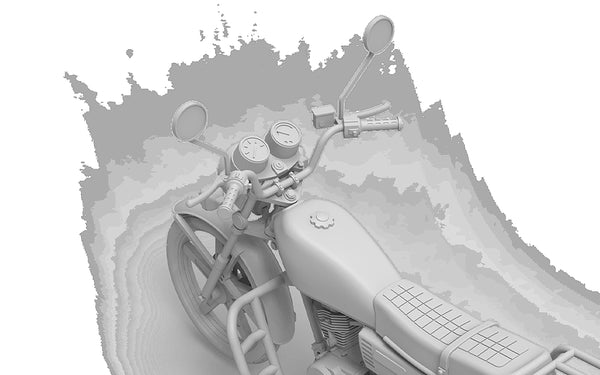 AK Interactive Model Kit 1/35 scale CG125 JAPANESE MOTORCYCLE 1/35 scale