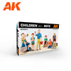 AK Interactive 1/35 Scale plastic figure kit Children SET 1: Boys. 