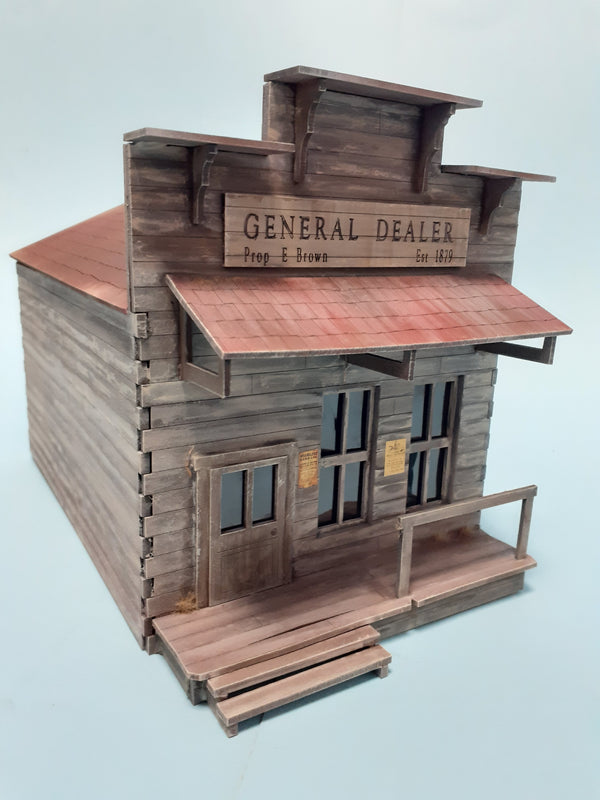 1/35 scale laser cut building Wild West - General dealer