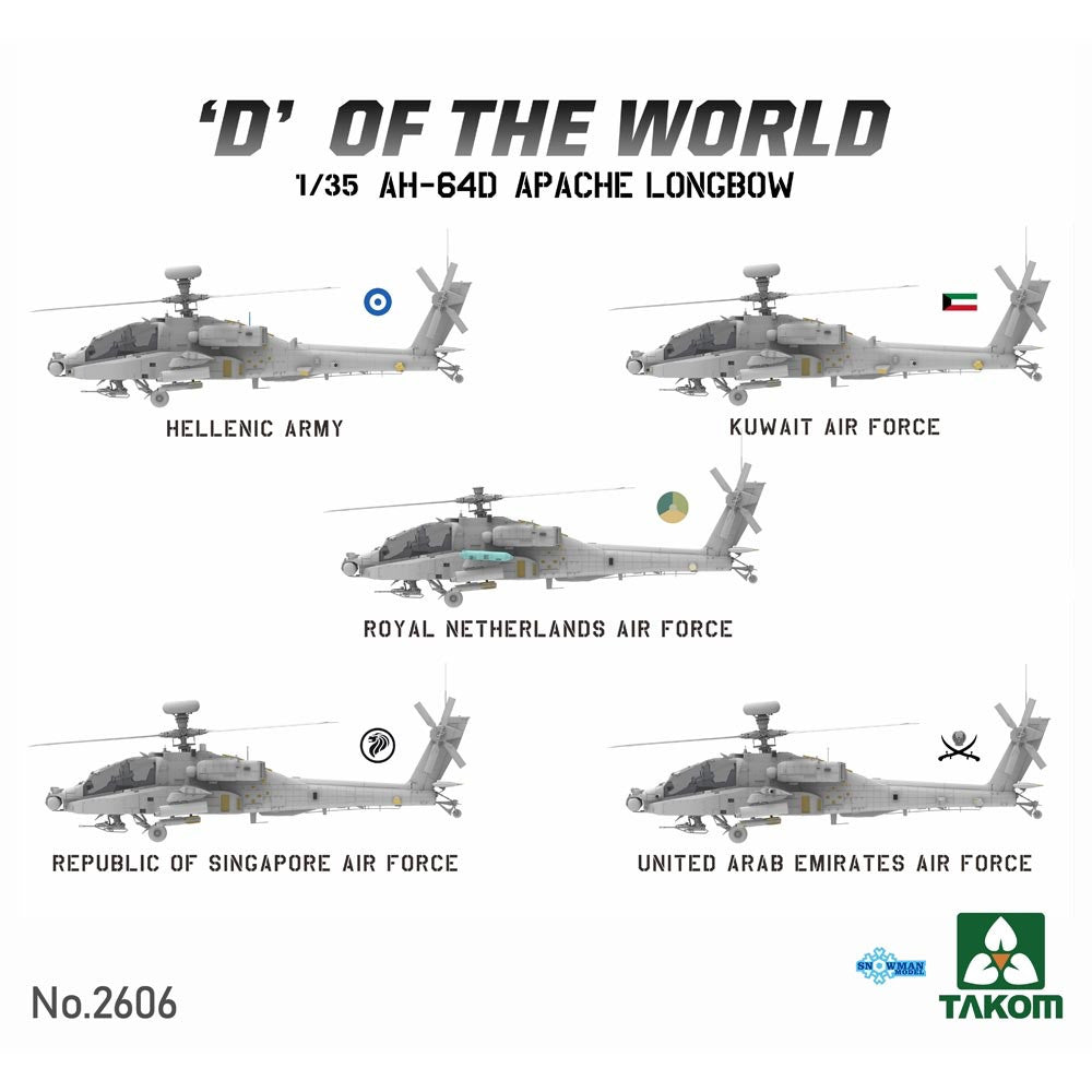 TAKOM 1/35 D of the World AH-64D Attack Helicopter – LIMITED | Fields ...