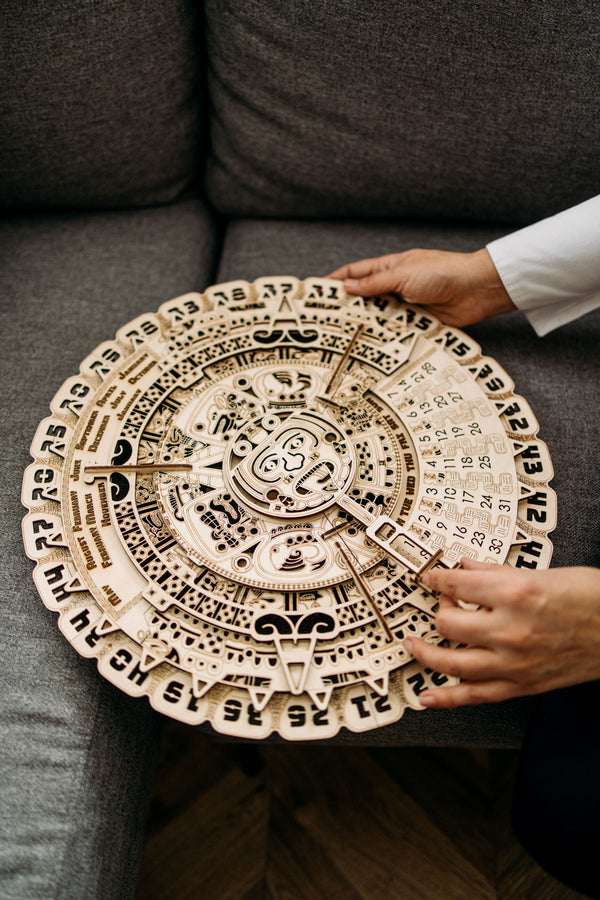 Wood Trick 3D wooden model kit Mayan Calendar