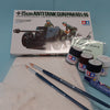 FoG GIFT SET Tamiya 1/35 scale WW2 German 75mm Anti Tank Gun PAK40 L46 Military model Starter kit with Diorama base, paints, brush, glue and more