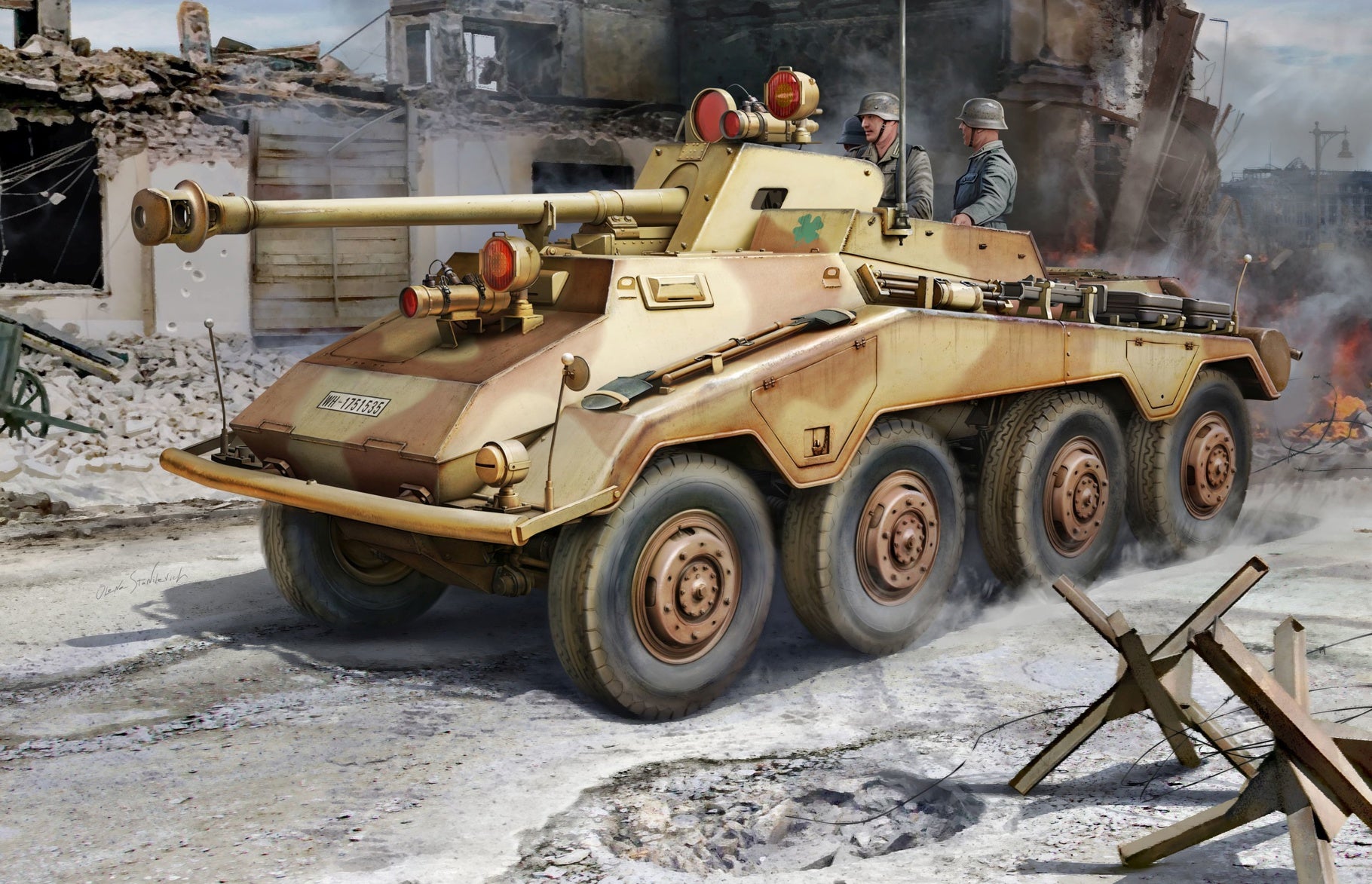 Dragon 1 35 WW2 German Sd Kfz 234 4 Panzersp hwagen W Night Vision Fal Dragon 1 35 WW2 German Sd Kfz 234 4 Panzersp hwagen W Night Vision Fal