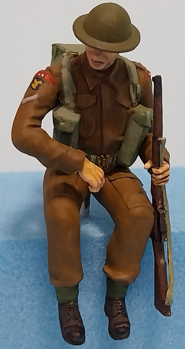 Homefront 1/35 scale WW2 British Infantry sitting #4