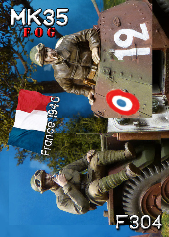 MK35 FoG models 1/35 scale WW2 Fench Tank crew Short break Fields of