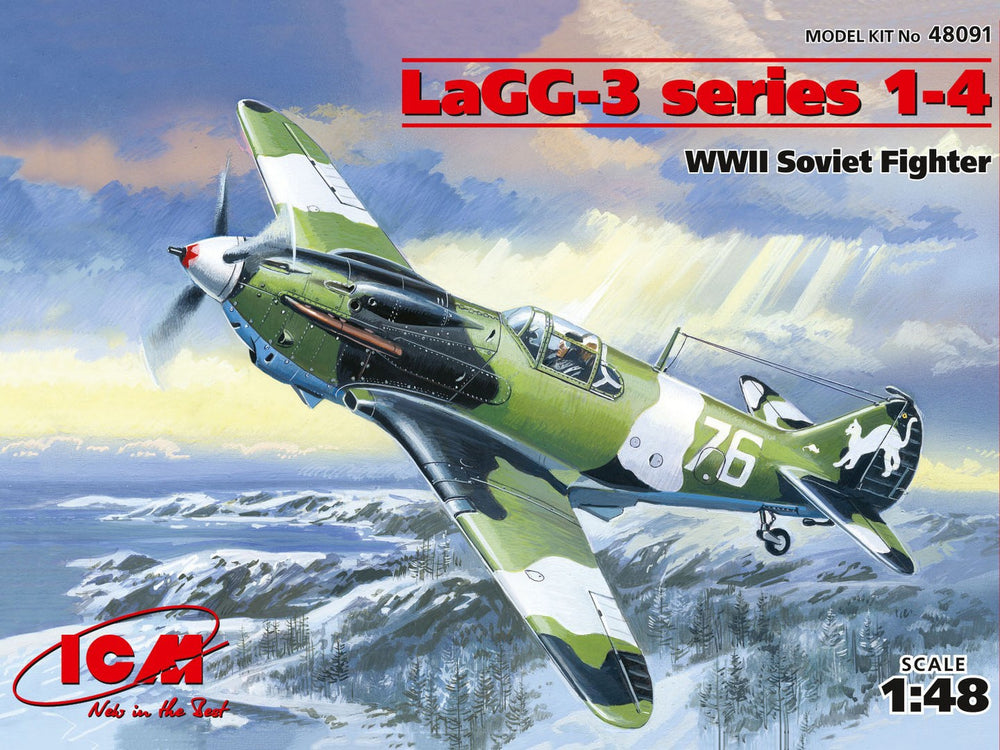 ICM 1/48 scale WW2 LaGG-3 series 1-4, WWII Soviet Fighter